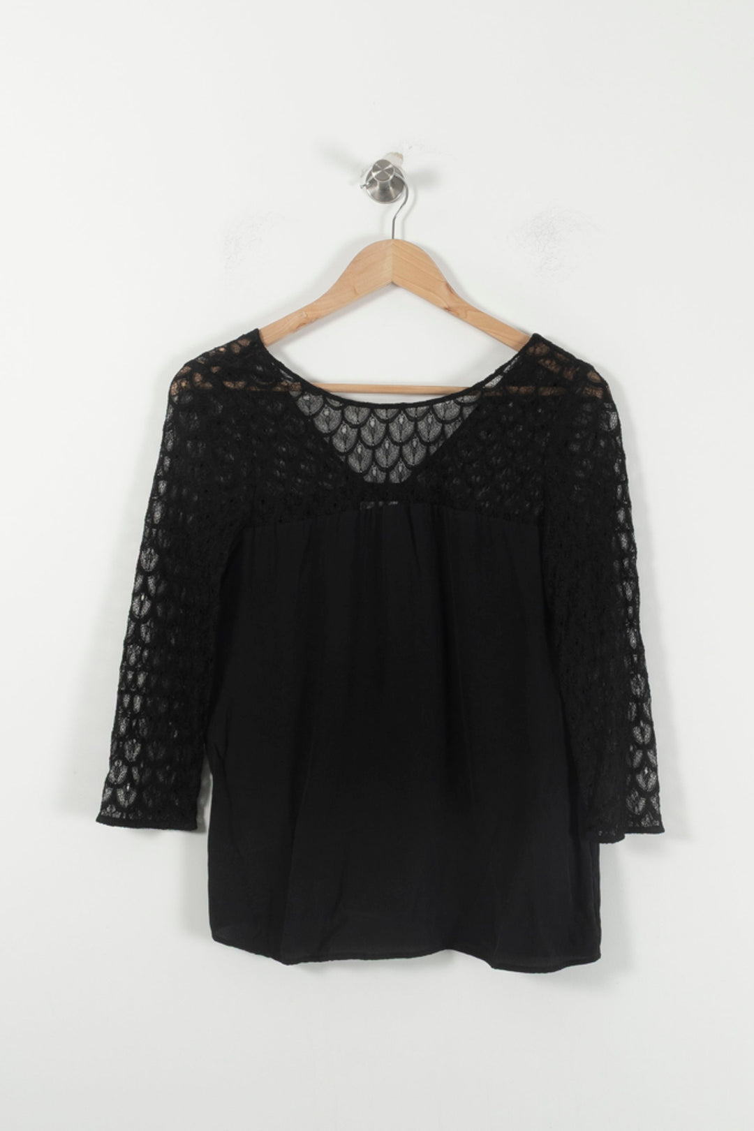 Blouse Noire - Taille S/36 de la marque Sézane | PARAD92583 - Vendu par Paradigme - Image 2