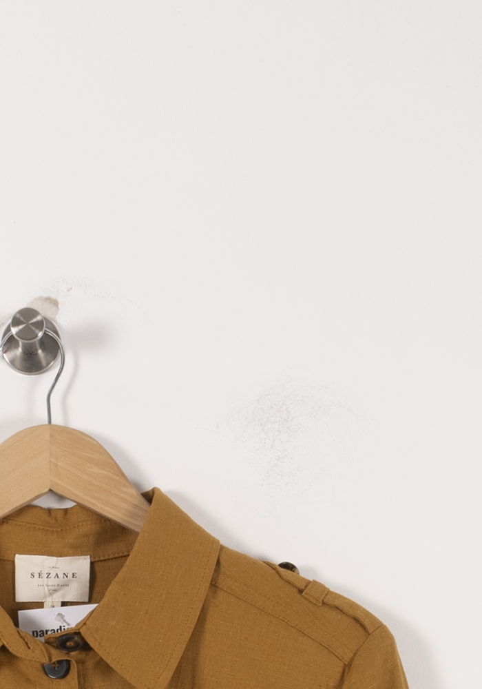 Veste Ceinturée Marron - Taille S/36 de la marque Sézane | PARAD92587 - Vendu par Paradigme - Image 3