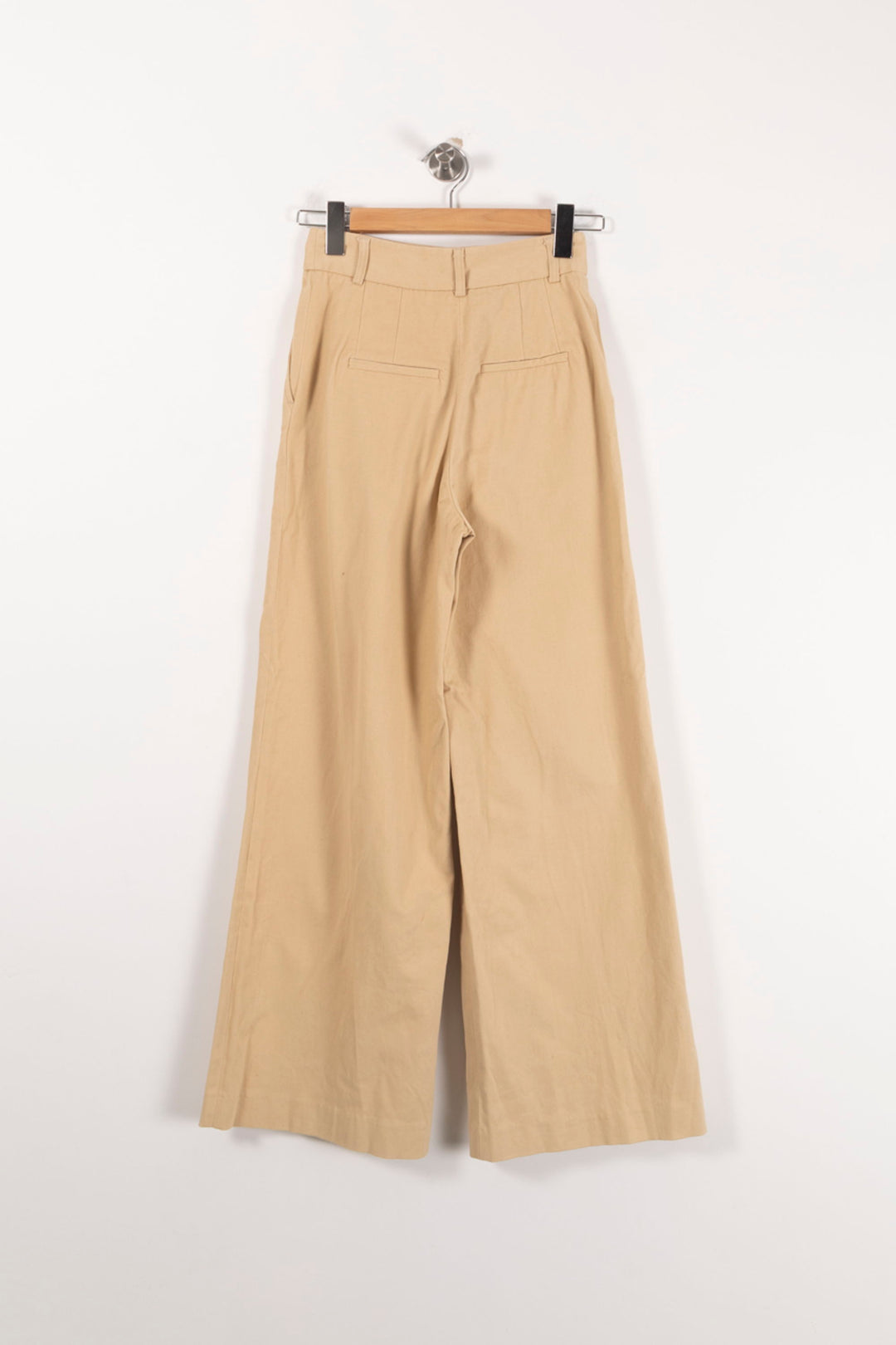 Pantalon Large Beige - Taille XS/34 de la marque Rosaé Paris | PARAD92598 - Vendu par Paradigme - Image 4