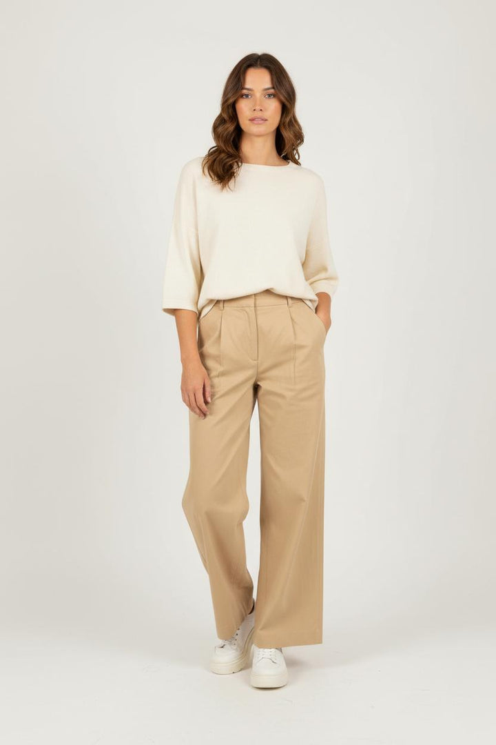 Pantalon Large Beige - Taille XS/34 de la marque Rosaé Paris | PARAD92598 - Vendu par Paradigme - Image 1