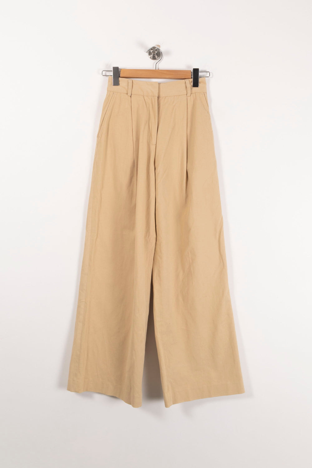 Pantalon Large Beige - Taille XS/34 de la marque Rosaé Paris | PARAD92598 - Vendu par Paradigme - Image 2