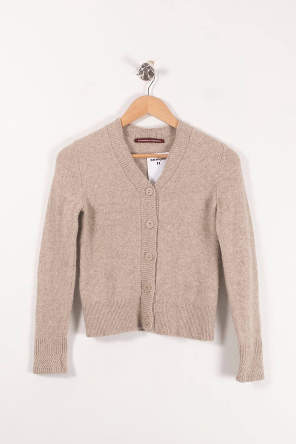 Cardigan Beige - Taille XS/34 de la marque Comptoir des Cotonniers | PARAD92599 - Vendu par Paradigme - Image 2