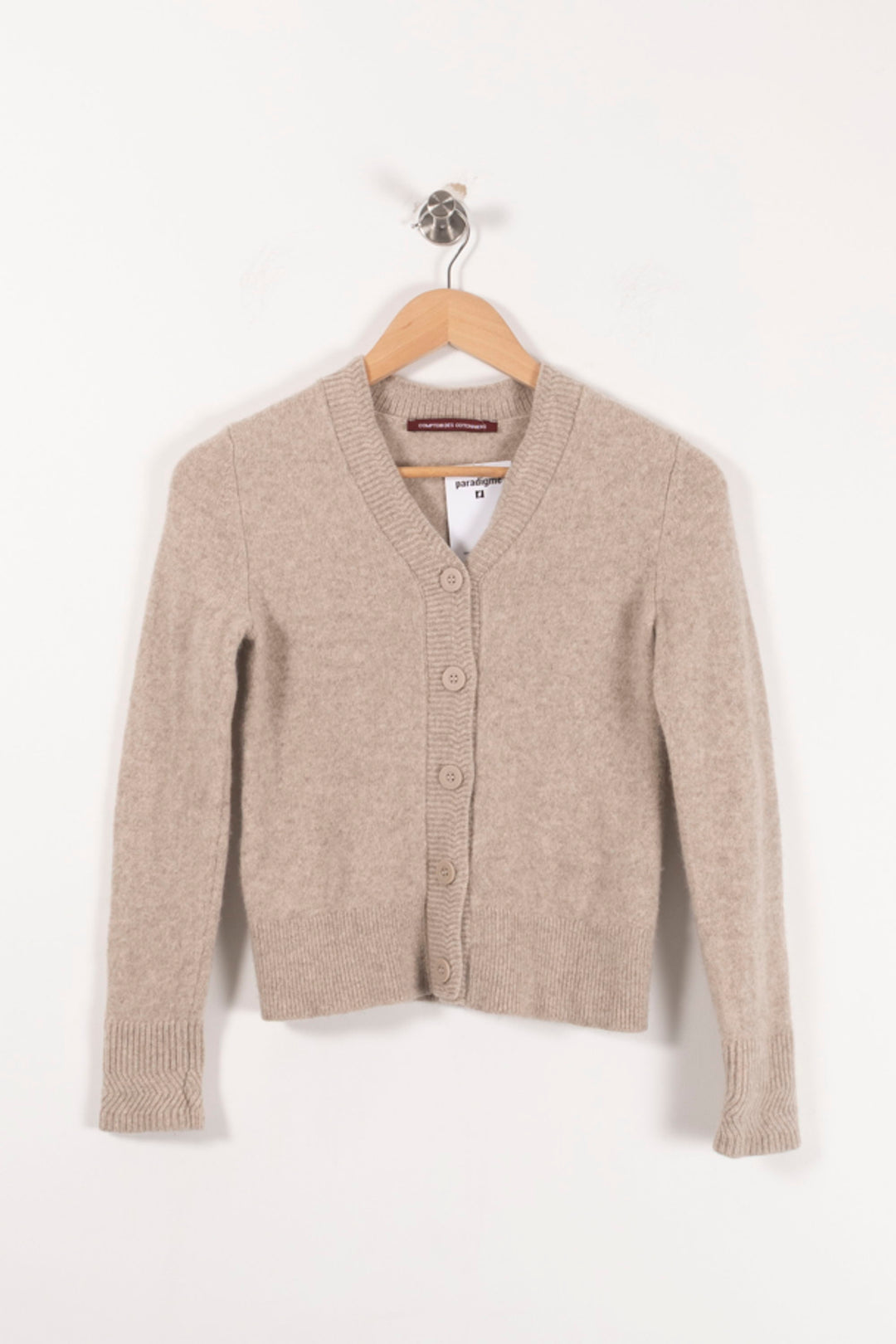 Cardigan Beige - Taille XS/34 de la marque Comptoir des Cotonniers | PARAD92599 - Vendu par Paradigme - Image 2