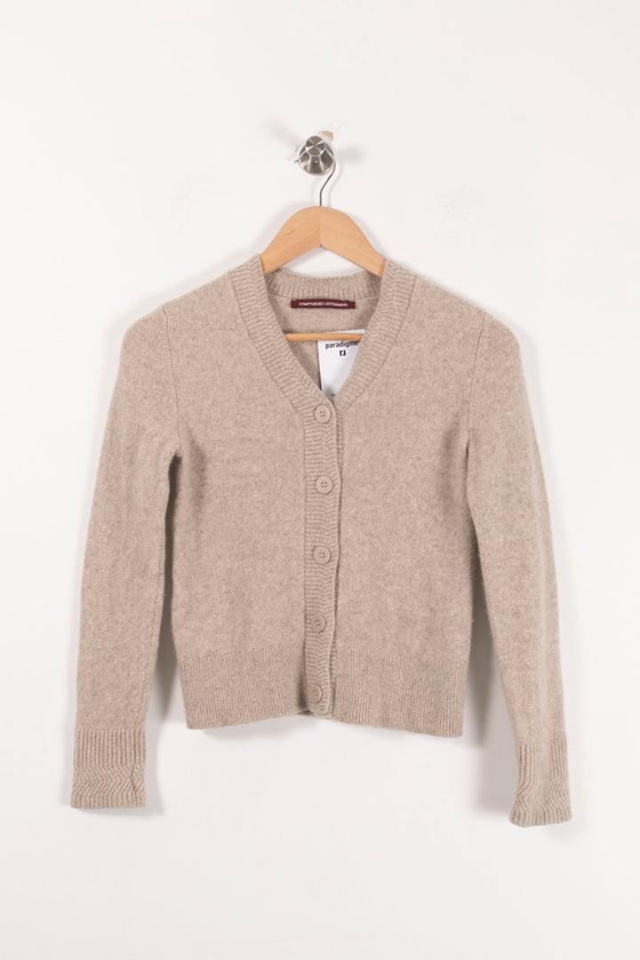 Cardigan Beige - Taille XS/34 de la marque Comptoir des Cotonniers | PARAD92599 - Vendu par Paradigme - Image 2