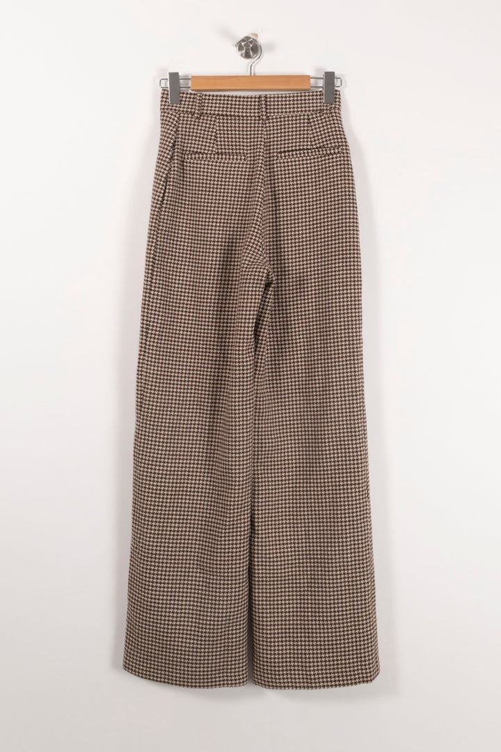 Pantalon Évasé Marron et Blanc - Taille XS/34 de la marque Paul & Joe | PARAD92600 - Vendu par Paradigme - Image 4