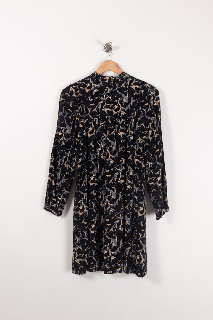 Robe Fluide Noire et Beige - Taille XS/34 de la marque Comptoir des Cotonniers | PARAD92603 - Vendu par Paradigme - Image 4