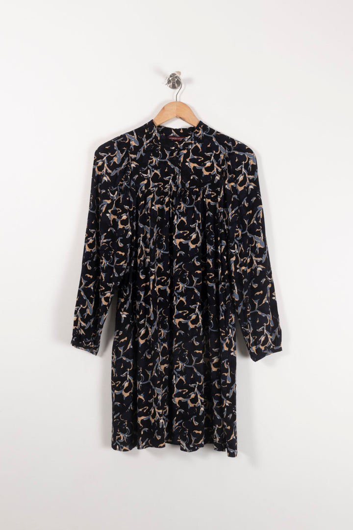 Robe Fluide Noire et Beige - Taille XS/34 de la marque Comptoir des Cotonniers | PARAD92603 - Vendu par Paradigme - Image 2