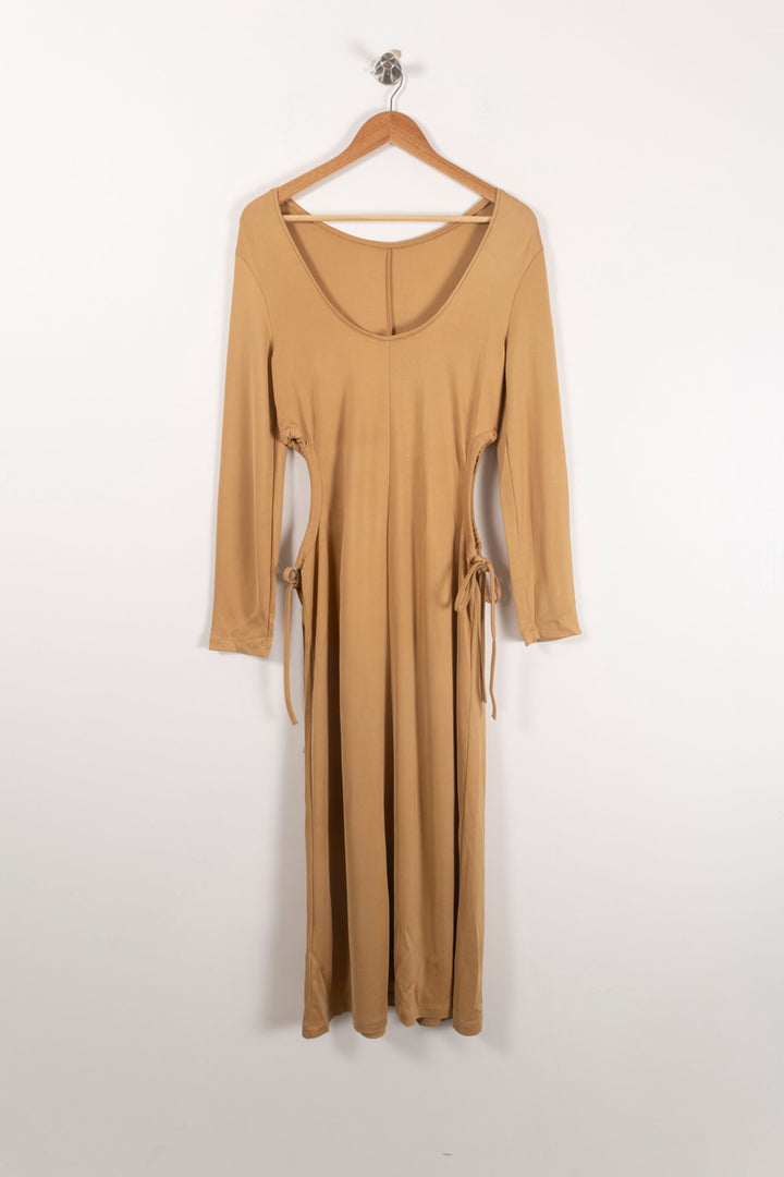 Robe Longue Or - Taille M/38 de la marque ZAPA | PARAD92608 - Vendu par Paradigme - Image 4