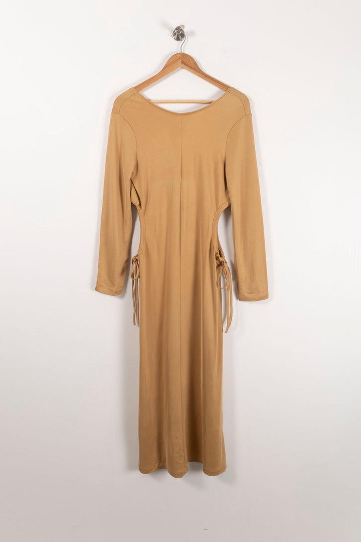 Robe Longue Or - Taille M/38 de la marque ZAPA | PARAD92608 - Vendu par Paradigme - Image 2