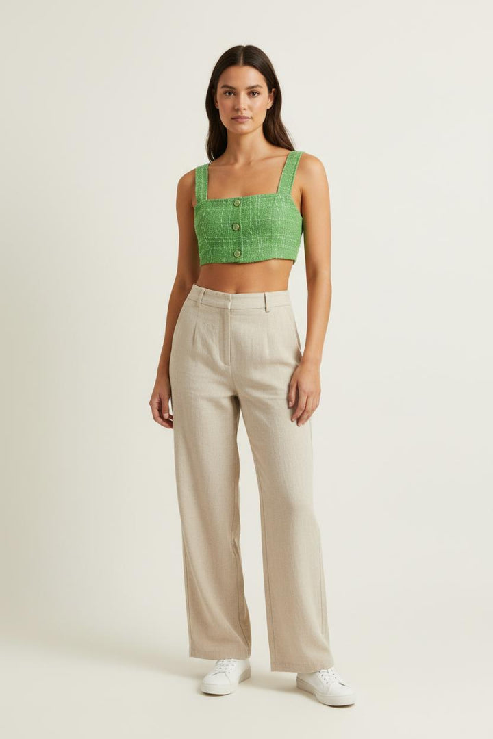 Crop Top Vert - Taille M/38 de la marque Suncoo | PARAD92609 - Vendu par Paradigme - Image 1