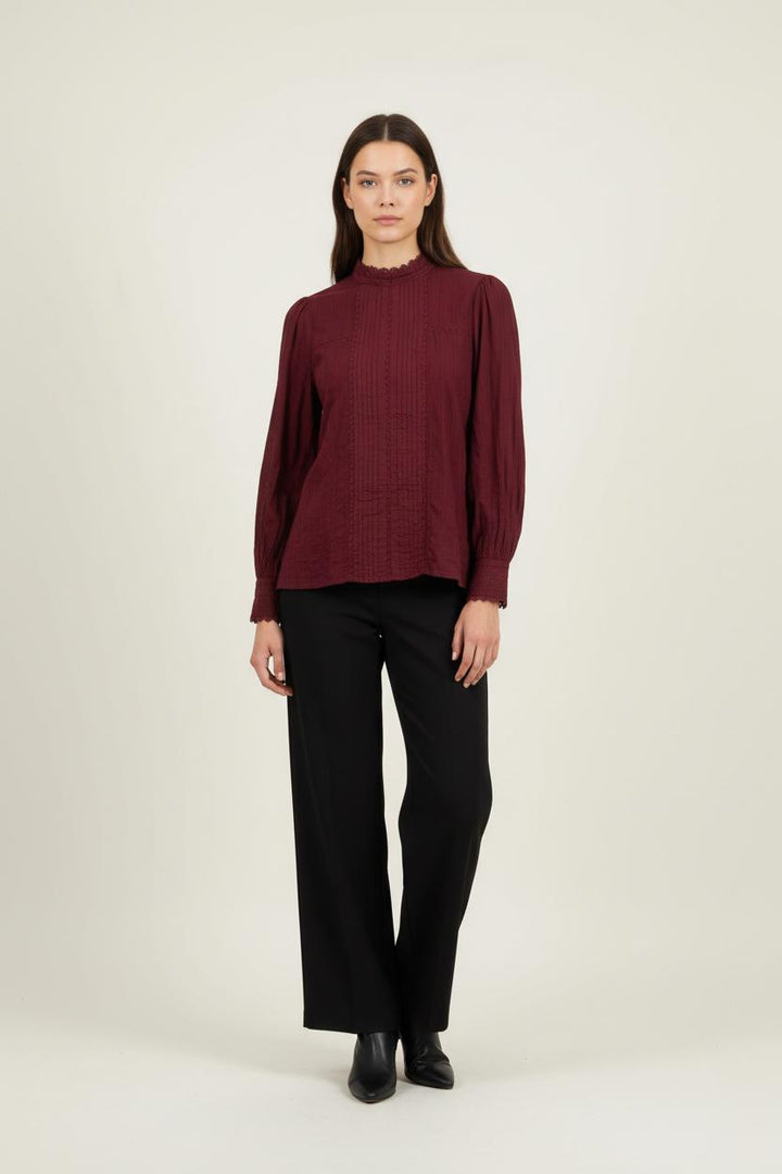 Blouse Bordeaux - Taille S/36 de la marque Kookai | PARAD92610 - Vendu par Paradigme - Image 1