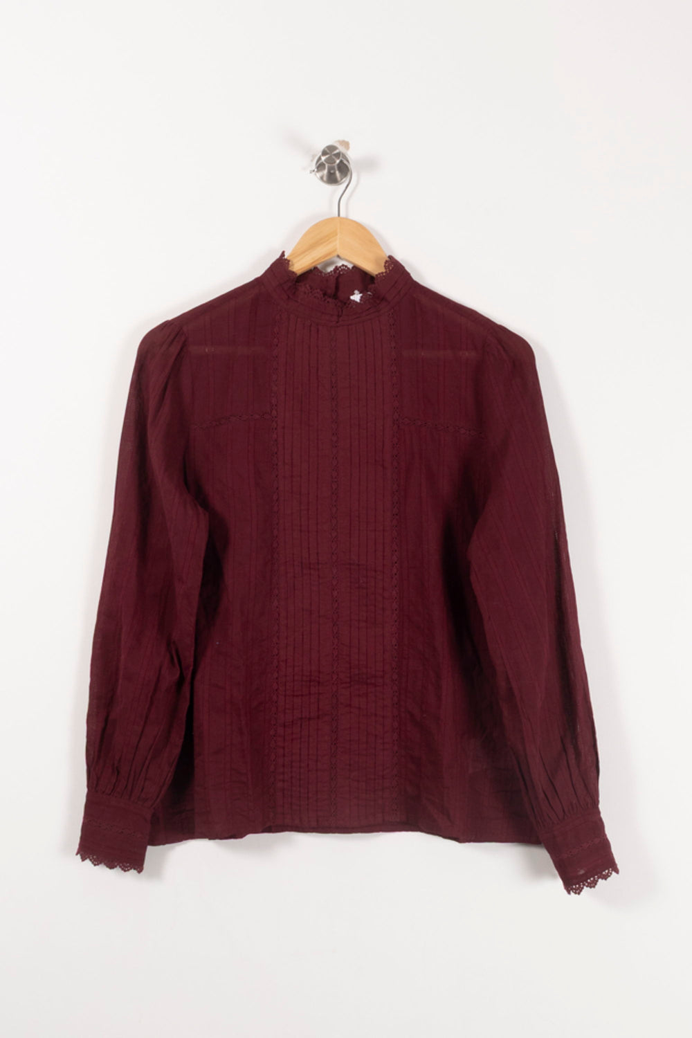 Blouse Bordeaux - Taille S/36 de la marque Kookai | PARAD92610 - Vendu par Paradigme - Image 2