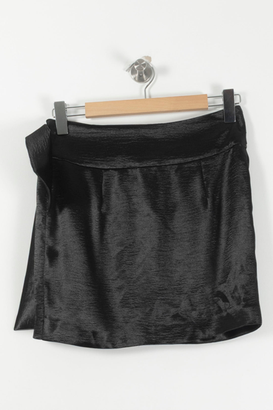 Jupe Portefeuille Noire - Taille S/36 de la marque ba&sh | PARAD92614 - Vendu par Paradigme - Image 4