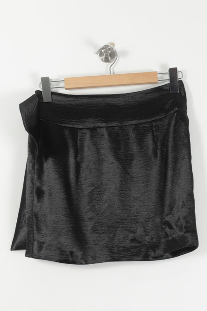 Jupe Portefeuille Noire - Taille S/36 de la marque ba&sh | PARAD92614 - Vendu par Paradigme - Image 4