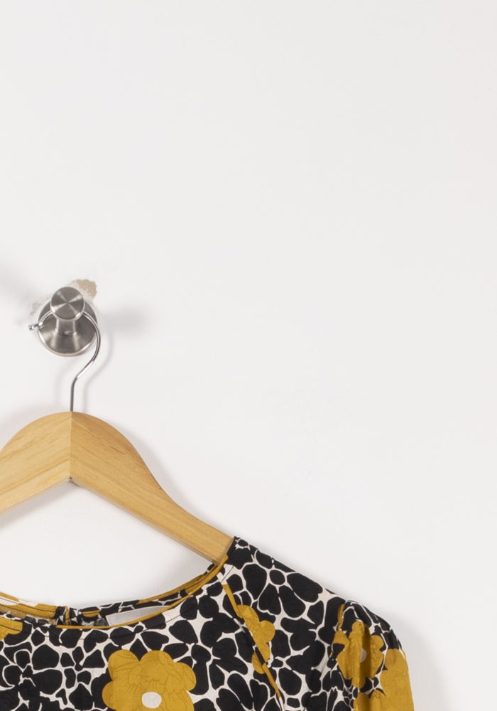 Robe Midi Noire et Jaune - Taille M/38 de la marque ba&sh | PARAD92617 - Vendu par Paradigme - Image 3