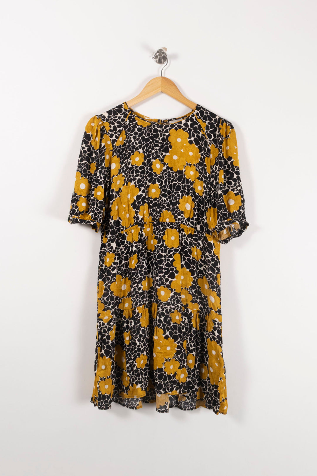 Robe Midi Noire et Jaune - Taille M/38 de la marque ba&sh | PARAD92617 - Vendu par Paradigme - Image 2