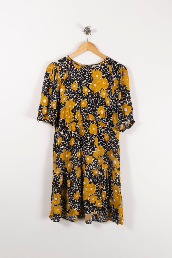 Robe Midi Noire et Jaune - Taille M/38 de la marque ba&sh | PARAD92617 - Vendu par Paradigme - Image 2