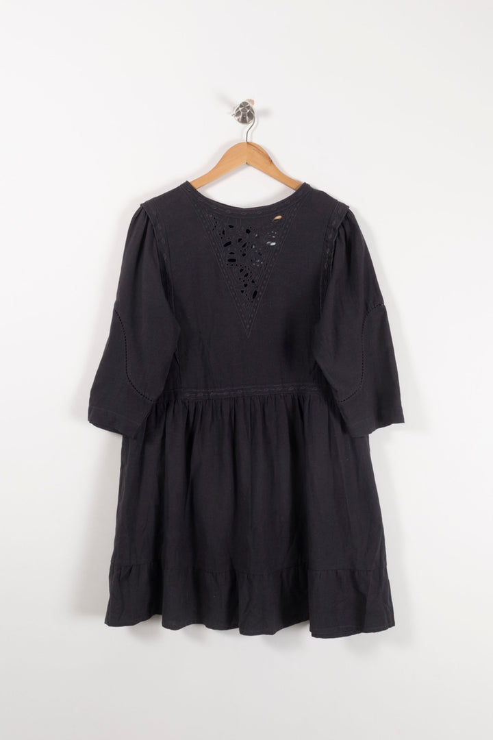 Robe Midi Grise - Taille M/38 de la marque ba&sh | PARAD92619 - Vendu par Paradigme - Image 2