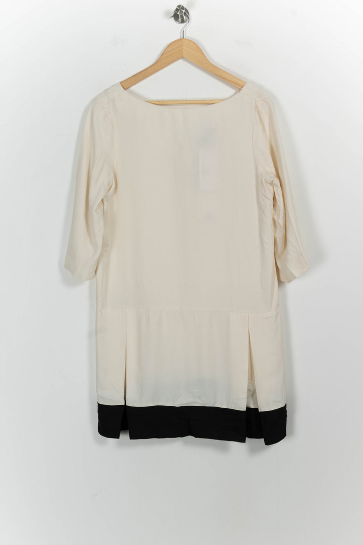 Robe Courte Blanche et Noire - Taille L/40 de la marque Tara Jarmon | PARAD92621 - Vendu par Paradigme - Image 2