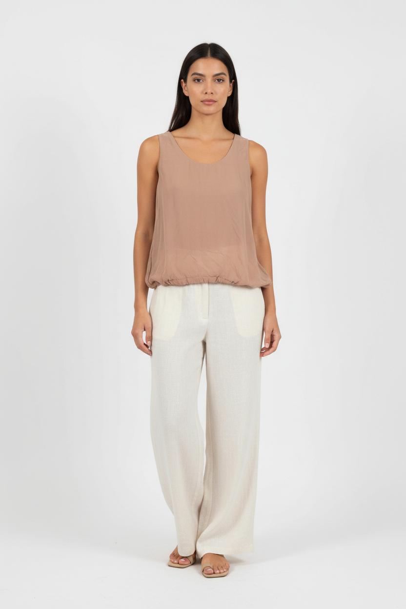 Débardeur Beige - Taille L/40 de la marque Comptoir des Cotonniers | PARAD92622 - Vendu par Paradigme - Image 1
