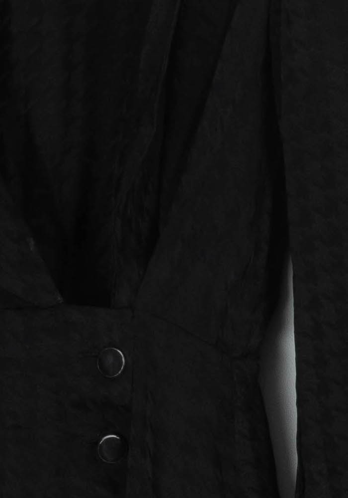 Robe Portefeuille Noire - Taille S/36 de la marque The Kooples | PARAD92628 - Vendu par Paradigme - Image 3