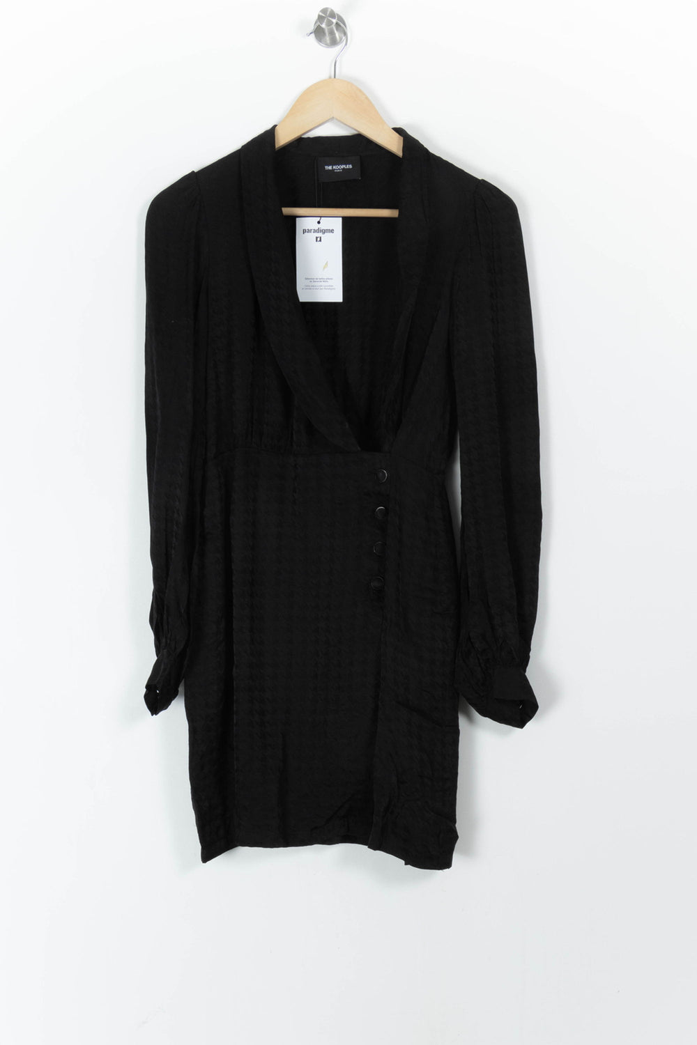 Robe Portefeuille Noire - Taille S/36 de la marque The Kooples | PARAD92628 - Vendu par Paradigme - Image 2