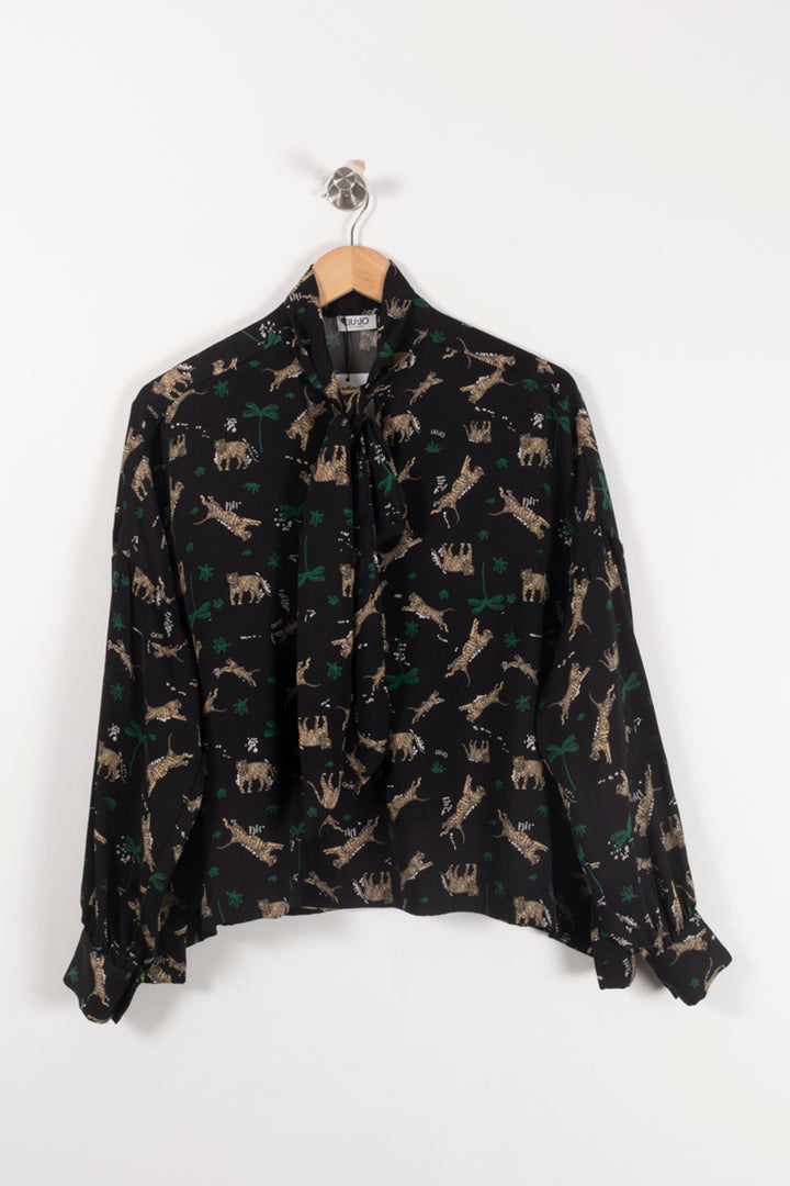Blouse Noire - Taille M/38 de la marque Liu Jo | PARAD92642 - Vendu par Paradigme - Image 2
