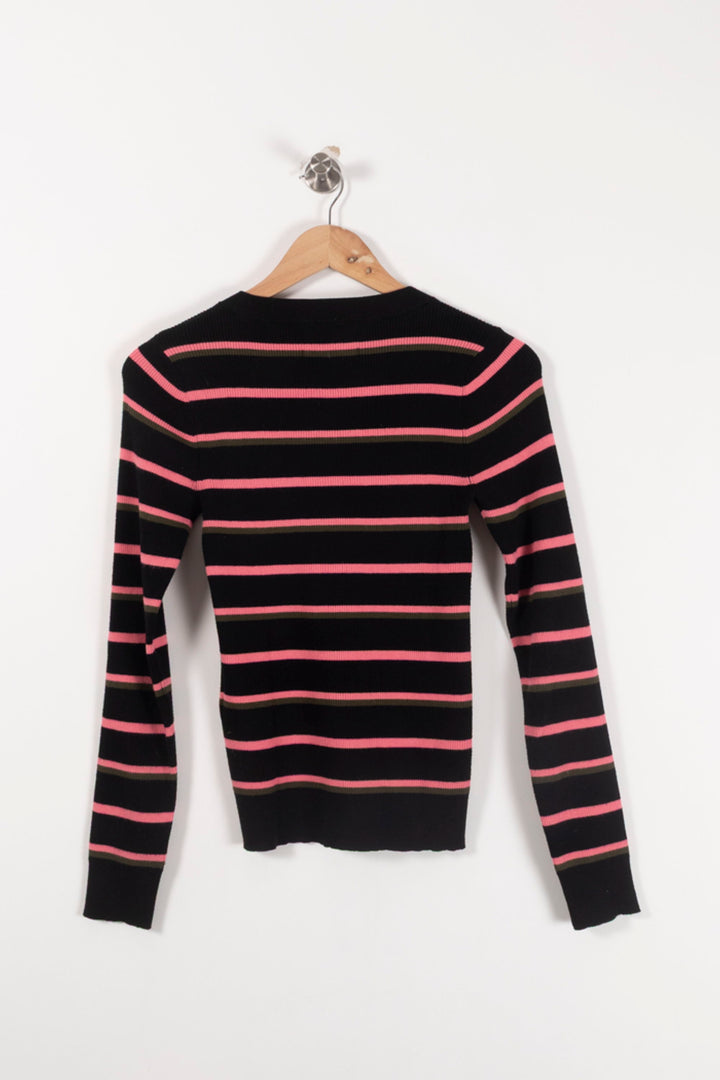 Pull Noir et Rose - Taille M/38 de la marque Essentiel Antwerp | PARAD92643 - Vendu par Paradigme - Image 4