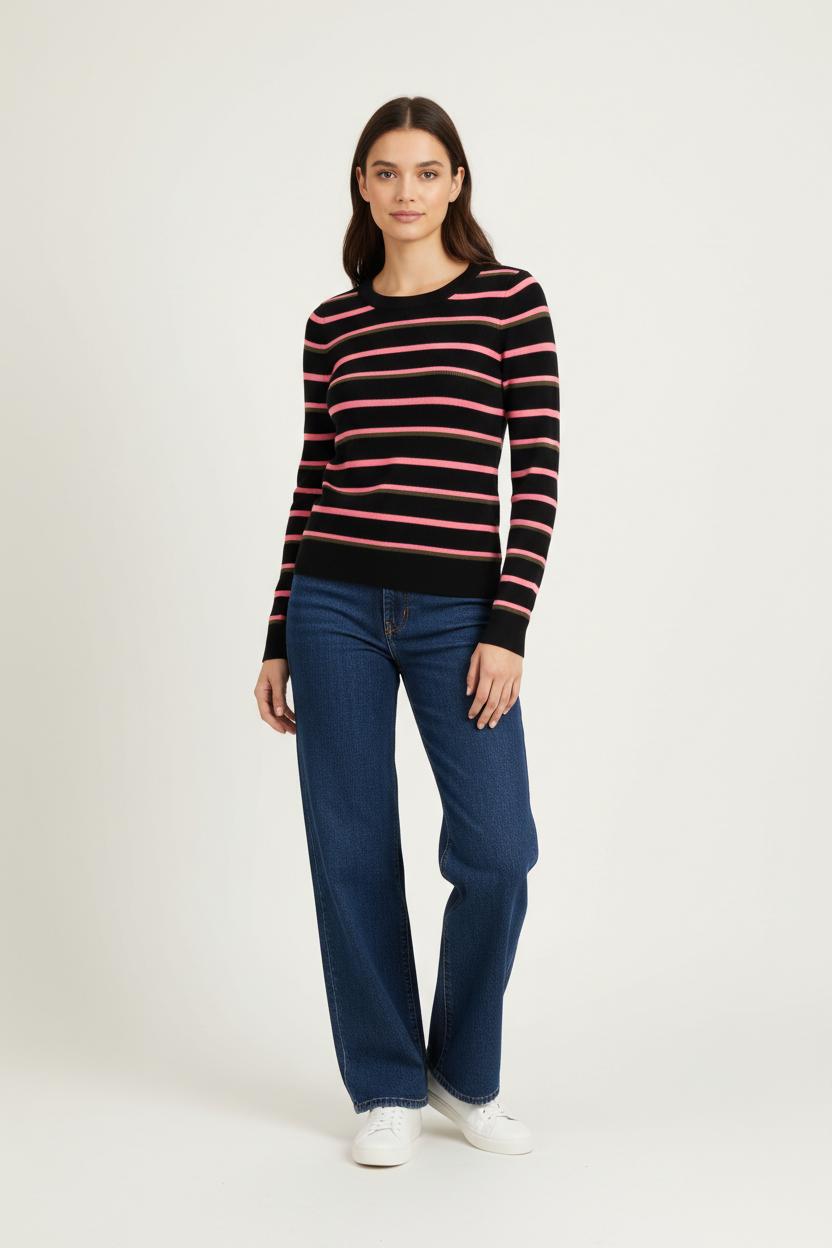 Pull Noir et Rose - Taille M/38 de la marque Essentiel Antwerp | PARAD92643 - Vendu par Paradigme - Image 1