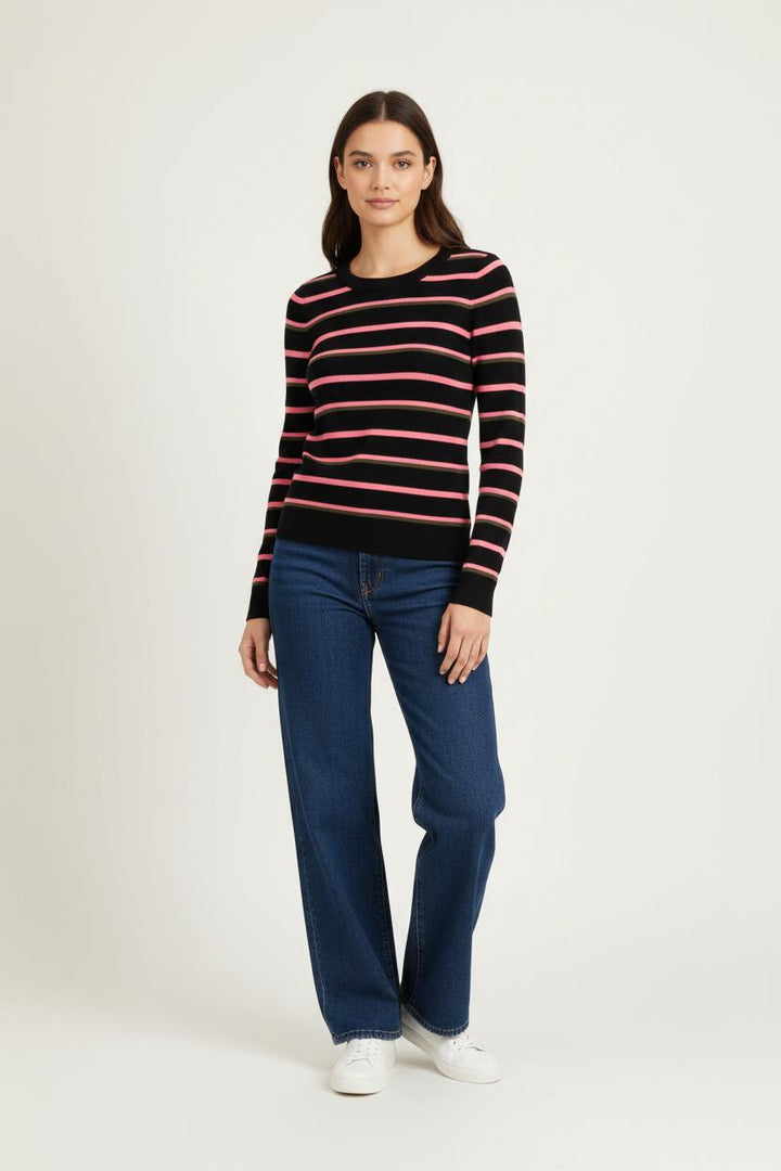 Pull Noir et Rose - Taille M/38 de la marque Essentiel Antwerp | PARAD92643 - Vendu par Paradigme - Image 1