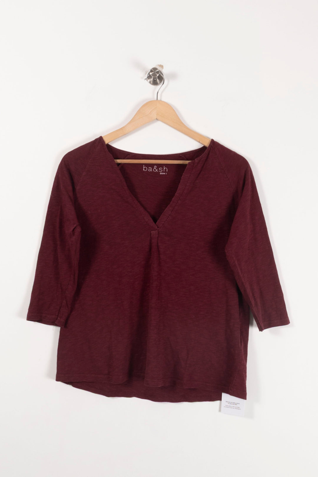 Tunique Bordeaux - Taille XS/34 de la marque ba&sh | PARAD92656 - Vendu par Paradigme - Image 2