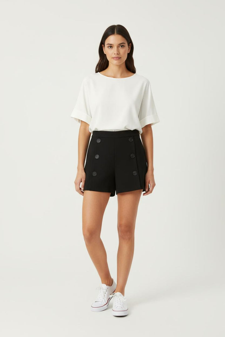 Short Noir - Taille S/36 de la marque The Kooples | PARAD92661 - Vendu par Paradigme - Image 1