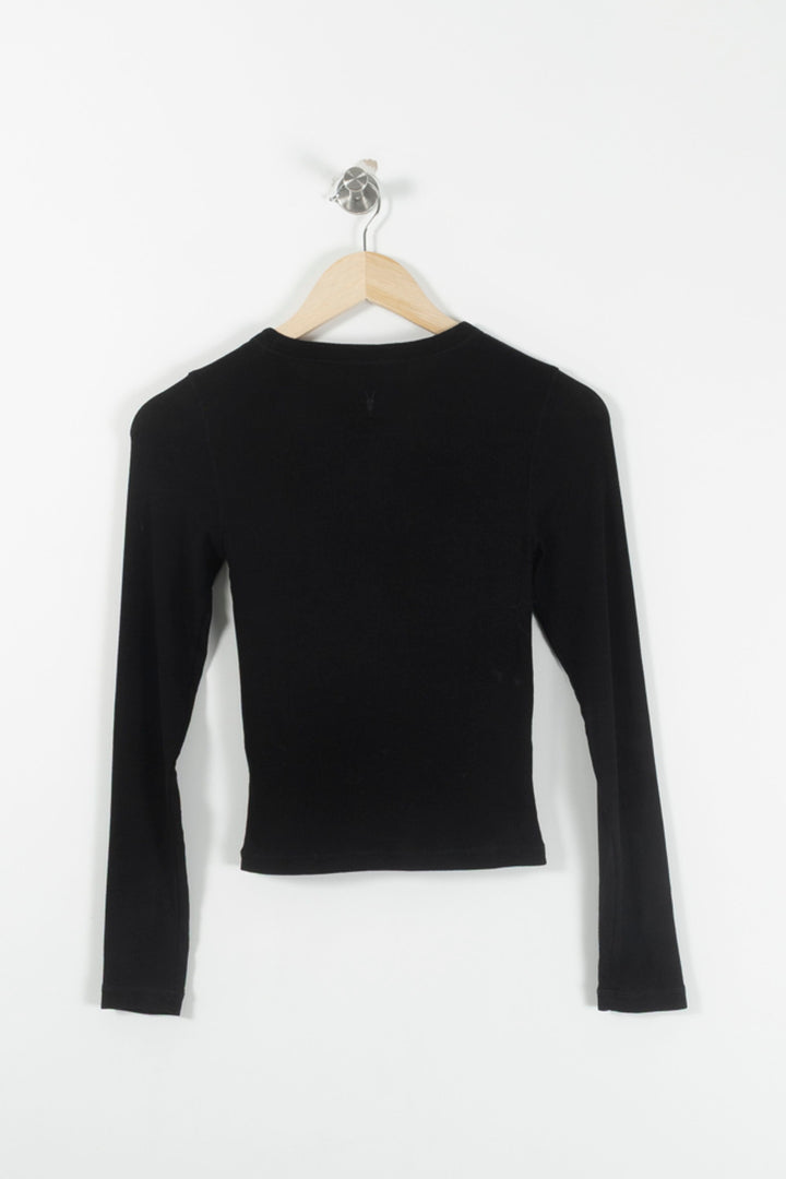 T-shirt Manches Longues Noir - Taille XS/34 de la marque All Saints | PARAD92662 - Vendu par Paradigme - Image 4