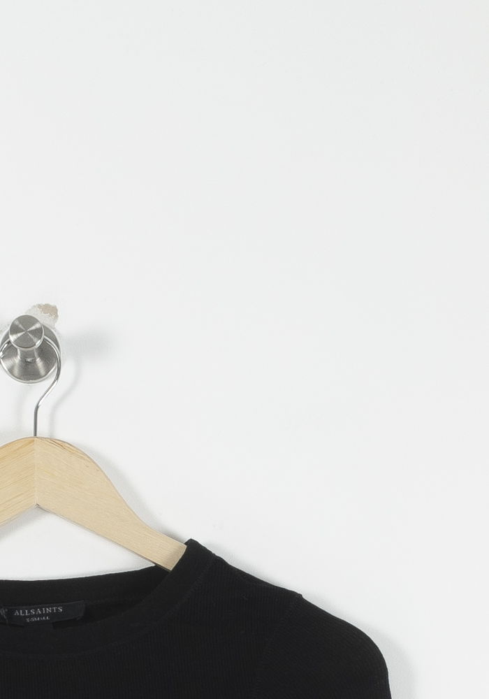 T-shirt Manches Longues Noir - Taille XS/34 de la marque All Saints | PARAD92662 - Vendu par Paradigme - Image 3