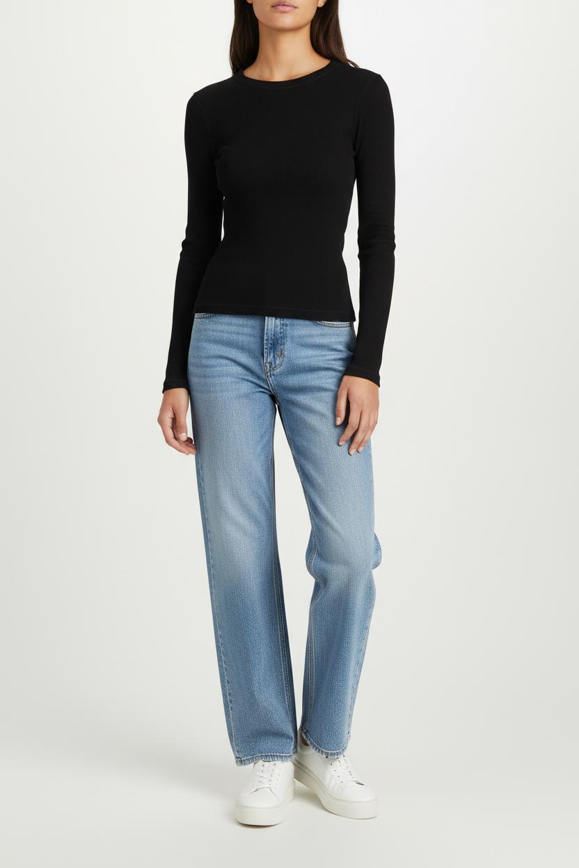 T-shirt Manches Longues Noir - Taille XS/34 de la marque All Saints | PARAD92662 - Vendu par Paradigme - Image 1