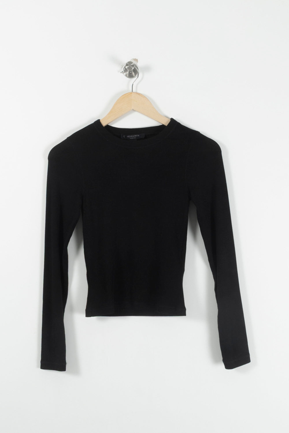 T-shirt Manches Longues Noir - Taille XS/34 de la marque All Saints | PARAD92662 - Vendu par Paradigme - Image 2