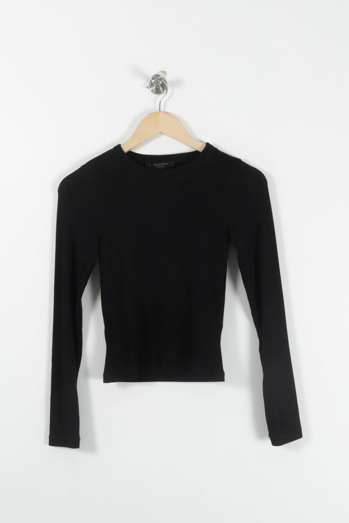 T-shirt Manches Longues Noir - Taille XS/34 de la marque All Saints | PARAD92662 - Vendu par Paradigme - Image 2