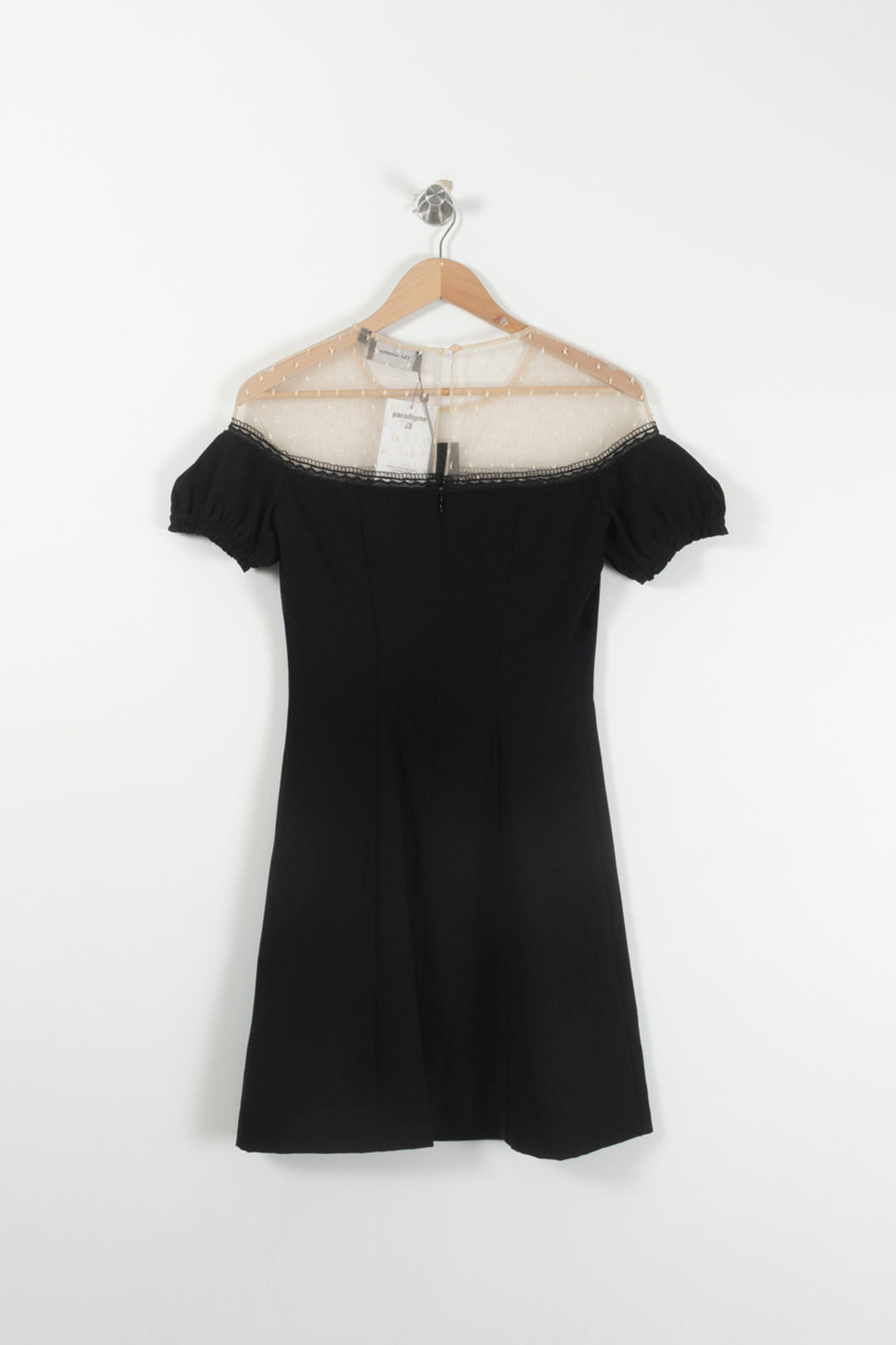 Robe Courte Noire et Beige - Taille XXS/32 de la marque The Kooples | PARAD92663 - Vendu par Paradigme - Image 4