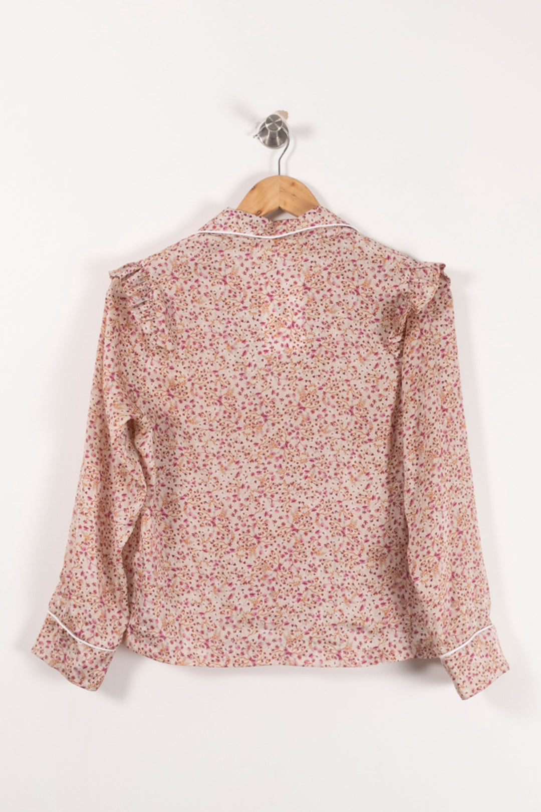 Chemise Fleurie Beige et Rose - Taille S/36 de la marque Maison Stella & Suzie | PARAD92670 - Vendu par Paradigme - Image 4