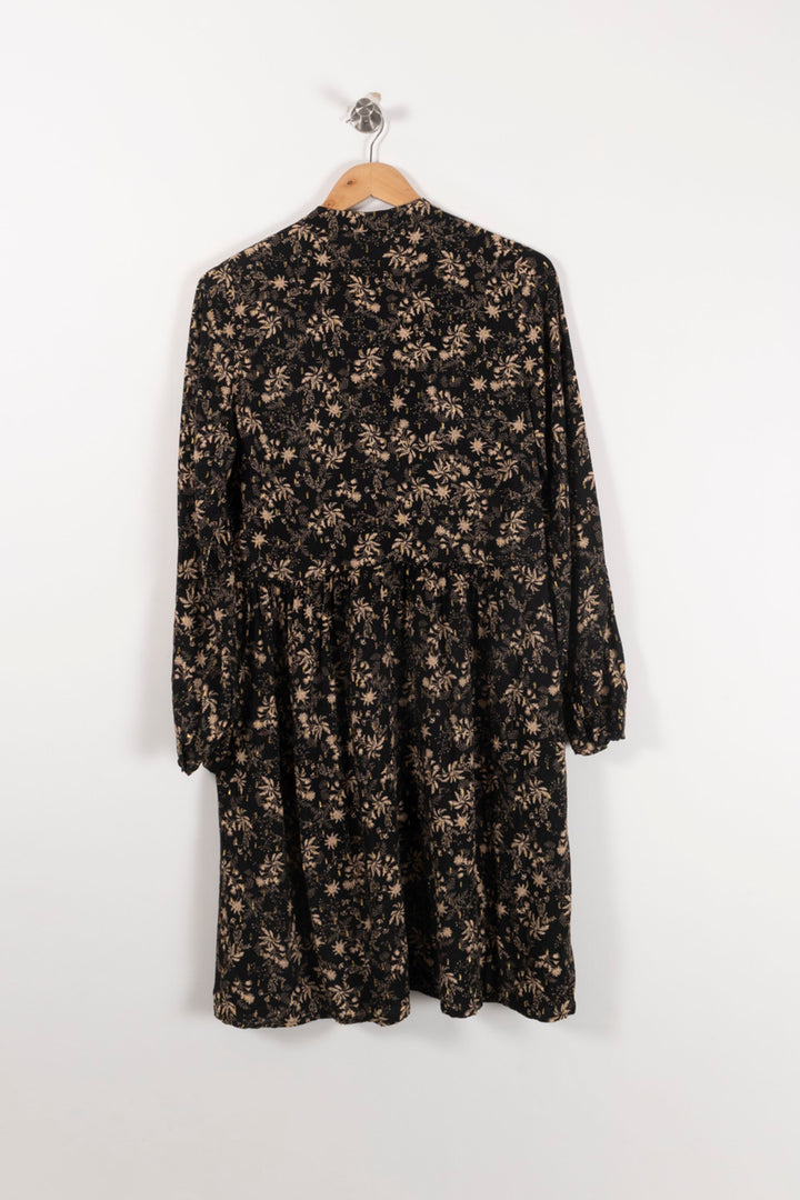 Robe Noire et Beige - Taille L/40 de la marque La Fée Maraboutée | PARAD92678 - Vendu par Paradigme - Image 4