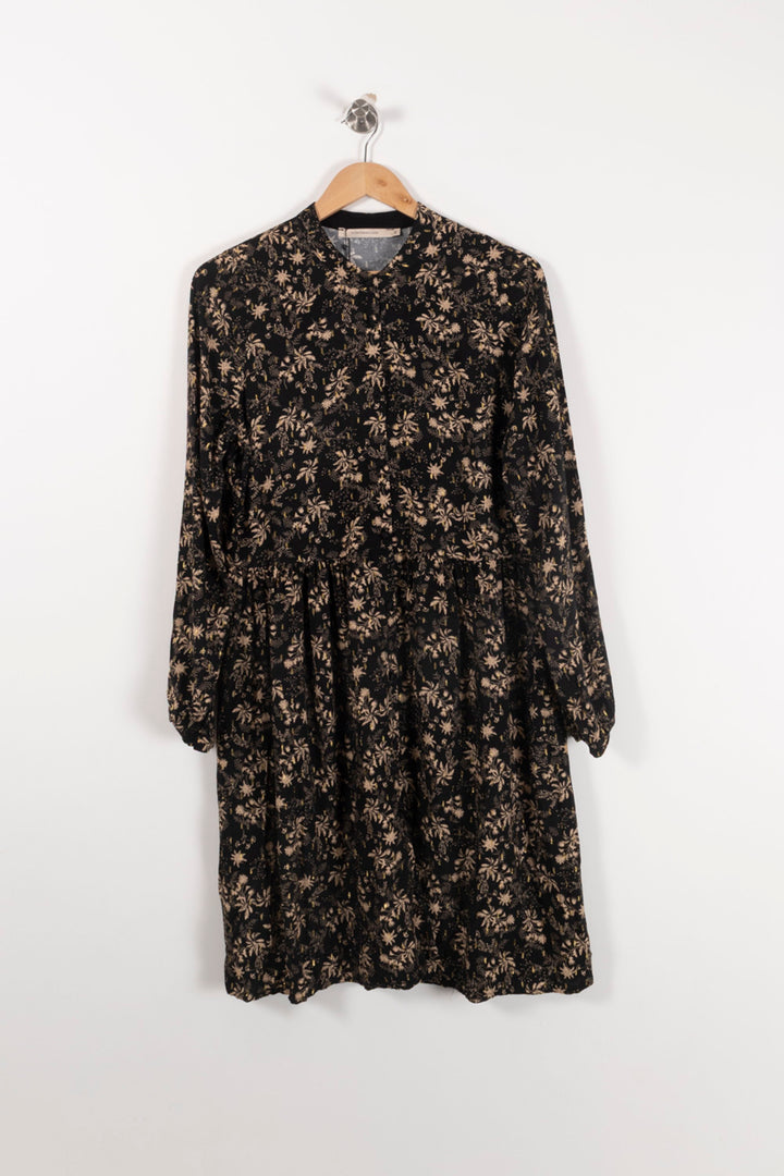 Robe Noire et Beige - Taille L/40 de la marque La Fée Maraboutée | PARAD92678 - Vendu par Paradigme - Image 2