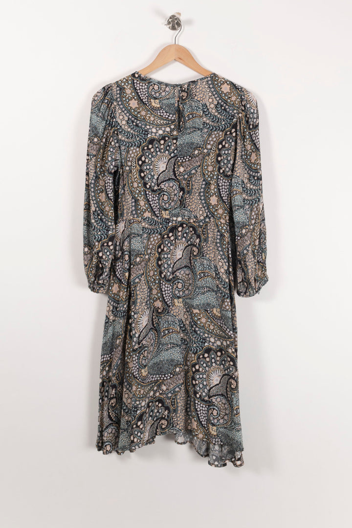 Robe Courte Noire et Bleue - Taille L/40 de la marque Caroll | PARAD92679 - Vendu par Paradigme - Image 4