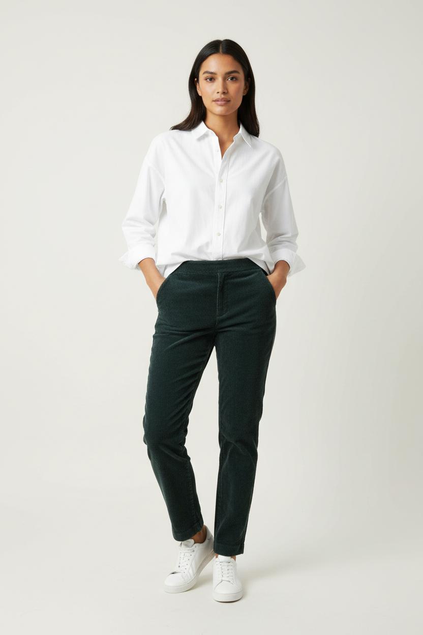Pantalon Velours Vert - Taille S/36 de la marque La Fée Maraboutée | PARAD92683 - Vendu par Paradigme - Image 1
