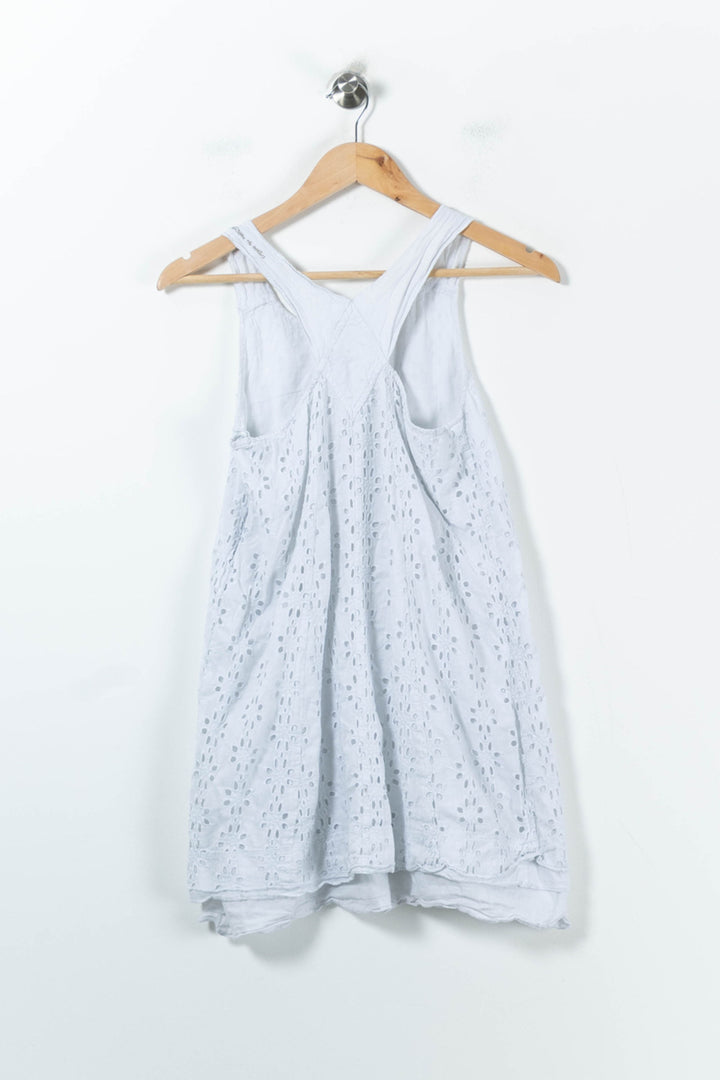 Robe Brodée Blanche - Taille S/36 de la marque IKKS | PARAD92685 - Vendu par Paradigme - Image 4