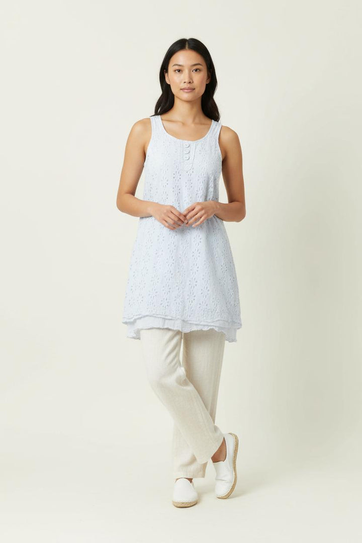 Robe Brodée Blanche - Taille S/36 de la marque IKKS | PARAD92685 - Vendu par Paradigme - Image 1