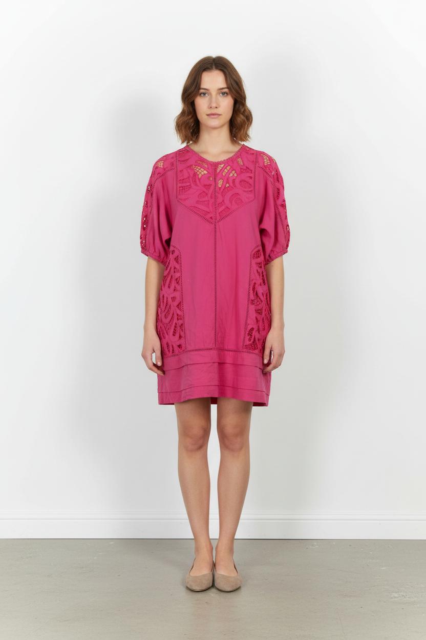 Robe Courte Rose - Taille L/40 de la marque Suncoo | PARAD92697 - Vendu par Paradigme - Image 1