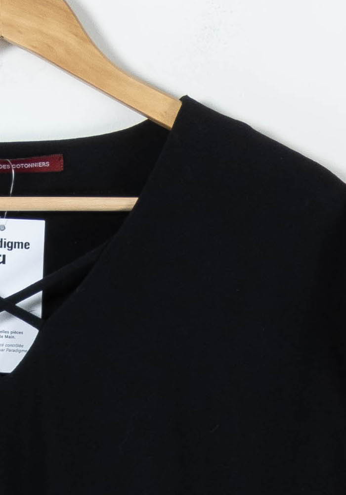 Robe Noire - Taille L/40 de la marque Comptoir des Cotonniers | PARAD92699 - Vendu par Paradigme - Image 3