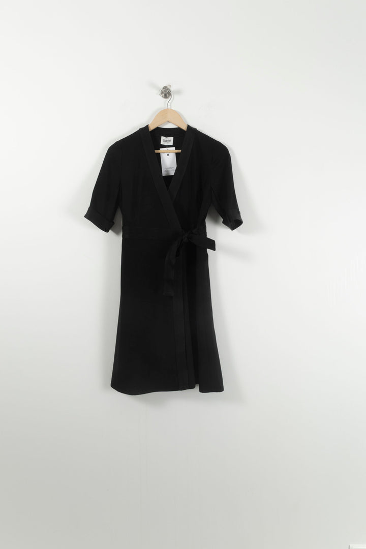 Robe Portefeuille Noire - Taille S/36 de la marque Claudie Pierlot | PARAD92703 - Vendu par Paradigme - Image 2