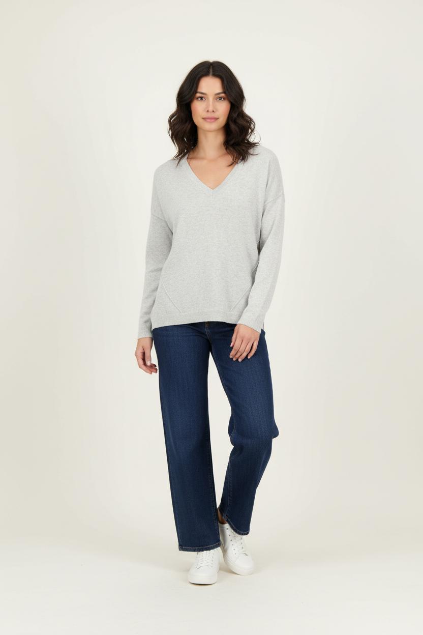 Pull Gris - Taille M/38 de la marque Sud express | PARAD92711 - Vendu par Paradigme - Image 1