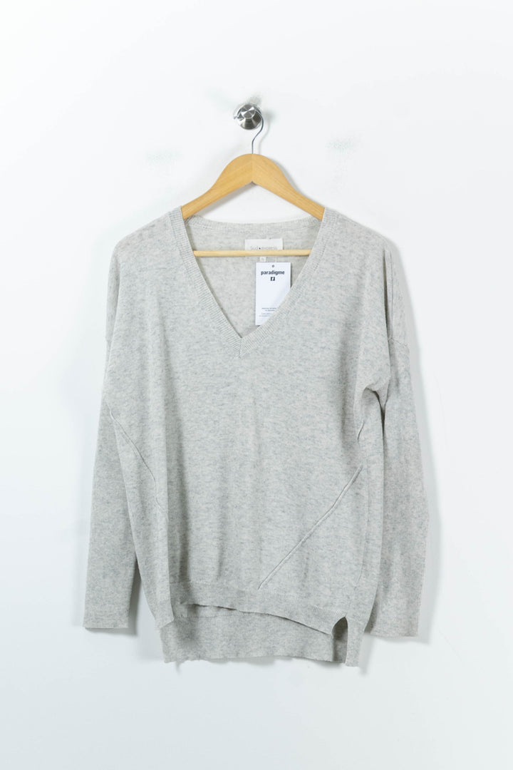 Pull Gris - Taille M/38 de la marque Sud express | PARAD92711 - Vendu par Paradigme - Image 2